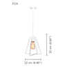 Xtricity - Pendant Light, 8.66 '' Width, From The Fox Collection, White - 76-5-90133 - Mounts For Less