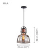 Xtricity - Pendant Light, 8.7 '' Width, From the Mila Collection, Gray - 76-5-90159 - Mounts For Less