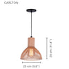Xtricity - Pendant Light, 9.8 '' Width, From The Carlton Collection, Gold - 76-5-90143 - Mounts For Less