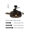 Xtricity - Retractable Ceiling Fan with Lighting, Remote Control Included, Brown - 76-4-80334 - Mounts For Less