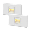 Xtricity - Set of 2 LED Safety Stair Lights, 2.5W, 25 Lumens, 3000K Soft White, White - 76-4-80158 - Mounts For Less