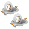 Xtricity - Set of 2 Rotating Recessed LED Lights, 10W, 750 Lumens, 3 Lighting Color Options - 76-4-80165 - Mounts For Less