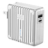 Zendure - 2 in 1 USB Wall Charger with Integrated Charging Bank, 5000mah, Silver - 78-135342 - Mounts For Less