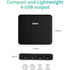 Zendure - Desktop Charger with 2 USB-A Port and 2 USB-C Port, 100 Watts, Black - - Mounts For Less