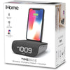 iHome - Bluetooth Clock Radio with Wireless Charger and USB Port, Gray - 78-136395 - Mounts For Less