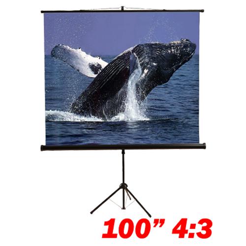 100" 4:3 Tripod compact projection screen B - 13-0084 - Mounts For Less