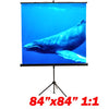 119" 1:1 Tripod compact projection screen 84X84" B - 13-0083 - Mounts For Less