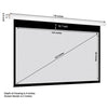 123" 16:10 Electric Projection Screen Matt White With Remote - 13-0133 - Mounts For Less