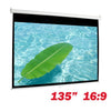 135" 16:9 Manual Projection Screen Soft PVC white - 13-0073 - Mounts For Less