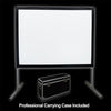150" 4:3 Fast-Fold Front + Rear Projection screen with case - 13-0143 - Mounts For Less