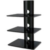 3 shelves Wall Mount in black tempered glass and mount XL DEMO - - Mounts For Less
