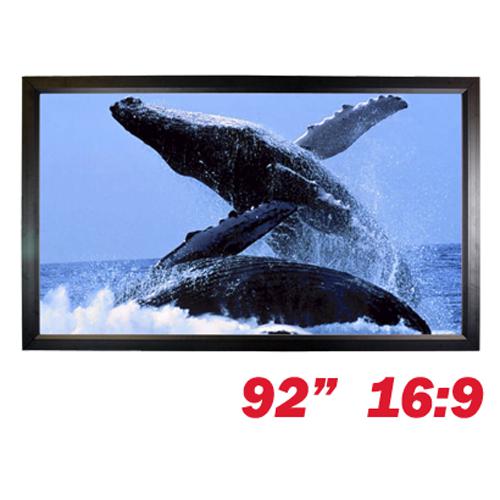 92" 16:9 Fixed Frame Projector Projection Screen - Matte White - 13-0099 - Mounts For Less