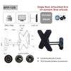 AMX BFP-12B Tilt & Swivel Universal TV Wall Mount Articulated 2 Pivots LED, LCD, PLASMA For Screens 23'' To 42'' - 97-BFP-12B - Mounts For Less