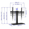 AMX BPL-72B Swivel Table Top TV Mount (Replacement Foot or Base) LED LCD PLASMA 32'' To 55'' - 97-BPL-72B - Mounts For Less