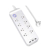 AMX PA-23 - Power Bar with 8 Outlet Surge Protector and 3 USB Ports, White - 97-PA-23 - Mounts For Less