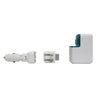 AMX UPS01 Wall & Car Charger with USB Backup Power Supply White - 97-UPS01 - Mounts For Less