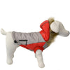 Animooos PCL820S Thermal Retention Parka for Dog, Gray and Red Color, Small Size - 80-PCL820S - Mounts For Less