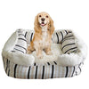 Animooos - Rectangular Plush Pet Bed, Medium, Stripe Pattern - 80-PBB8076M - Mounts For Less