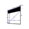 Antra 100" 16:9 Electric Projection Screen Matt Gray With Remote - 13-0044 - Mounts For Less