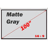 Antra 100" 16:9 Electric Projection Screen Matt Gray With Remote - 13-0044 - Mounts For Less