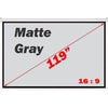 Antra 119" 16:9 Electric Projection Screen Matt Gray With Remote - 13-0042 - Mounts For Less