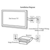 Arlington CED130 Flexible Pass-thru DECORA Wallplate for Cables SINGLE white - - Mounts For Less