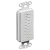 Arlington CED130 Flexible Pass-thru DECORA Wallplate for Cables SINGLE white - - Mounts For Less