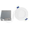 BAZZ SLDSKB4W4 Slim Disk 4 ¼ in. Matte White Integrated LED Recessed Fixture Kit (4-Pack) - 84-SLDSKB4W4 - Mounts For Less