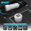 BWOO - Car Charger with 2 USB Ports, 12-24V, 18W + 5V 2.4A Output, White - 95-BO-CC59 - Mounts For Less
