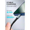 BWOO - USB to Lightning Cable, 1 Meter Length, Braided Nylon and Aluminum Alloy Shell, Black - 95-BO-X211L - Mounts For Less