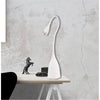 Beldi DEL-1281-W Desk Lamp with Swan Neck, LED, 5-Watt, White - 70-DEL-1281W - Mounts For Less