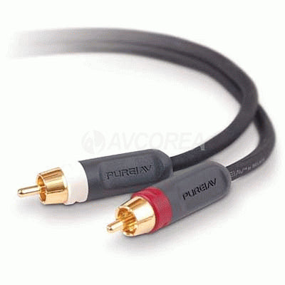 Belkin Pure A/V Audio cable 2xRCA male/male 100 feets - 98-C-AV20300B100 - Mounts For Less