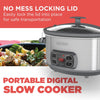 Black + Decker - Digital Slow Cooker with 7 Quart Capacity, Three Heat Settings, Stainless Steel - 65-311189 - Mounts For Less