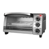 Black + Decker - Toaster Oven, 4 Slice Capacity, 4 Functions, 1150W, Stainless Steel - 65-311107 - Mounts For Less
