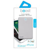 Boost BPB350 - 4000 mAh Power Bank with Lightning Adapter, White - 80-BPB350 - Mounts For Less
