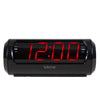 Borne - AM / FM Clock Radio with Large Digital Display, Two Alarms, Black - 78-134020 - Mounts For Less
