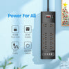 Bototek - Power Bar with 12-outlet, Surge Protector 2980 Joules, 4 USB Port, 6ft cord, Black - 95-YA18WS-10AU4U - Mounts For Less