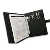 CJ Global - Notebook / Organizer with Integrated Qi and Universal Wired Chargers, Black - 67-CX23848 - Mounts For Less