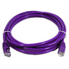 Cat6 Ethernet Network Cable 500 MHz RJ-45 1.5ft Purple - 89-0771 - Mounts For Less