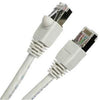 Cat6a Straight-Through Ethernet Cable Network 10 Gbit/S RJ-45 Shielded 1 Ft White - - Mounts For Less