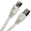 Cat6a Straight-Through Ethernet Cable Network 10 Gbit/S RJ-45 Shielded 10 Ft White - 98-C-10STP-C6AW - Mounts For Less