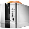 Chefman 2 Slice Toaster with Extra Wide Slots for Bagels and Bread 7 Shade Settings 850 Watts Stainless Steel - 65-310861 - Mounts For Less