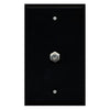 Coaxial F-Type Wallplate Black - 98-ZWP-FTYPE-BK - Mounts For Less