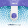 Conair - Footbath with Vibration Massage, White and Purple - - Mounts For Less