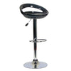 Contemporary Bar Stool Swivel & Adjustable Chrome & Black - 36-0004 - Mounts For Less