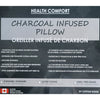 Cotton House - Charcoal Infused Pillow, Hypoallergenic, Standard Size, Made in Canada - 57-05PLCHAR-S - Mounts For Less