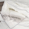 Cotton House - Hotel Comfort Synthetic Duvet, 100% Cotton, 100% MicroGel Fiber 3D Filling, Queen Size, White - 57-03DHCQ - Mounts For Less