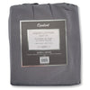 Cotton House - Liquid Cotton Sheet Set, 600 Thread Count, Queen Size, Dark Gray - 57-SS600LIQQ-DARK-GREY - Mounts For Less