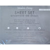 Cotton House - Microfiber Sheet Set, Wrinkle Free, King Size, Blanc - 57-SSPLTK-WHITE - Mounts For Less
