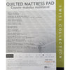 Cotton House - Quilted Mattress Cover, Waterproof and Hypoallergenic, Queen Size, White - 57-MPQTQ - Mounts For Less